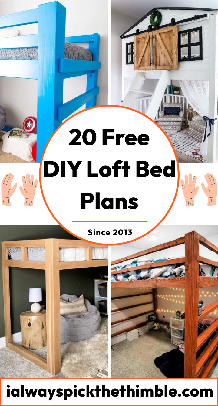 20 Free DIY Loft Bed Plans to Build Your Own Loft Bed
