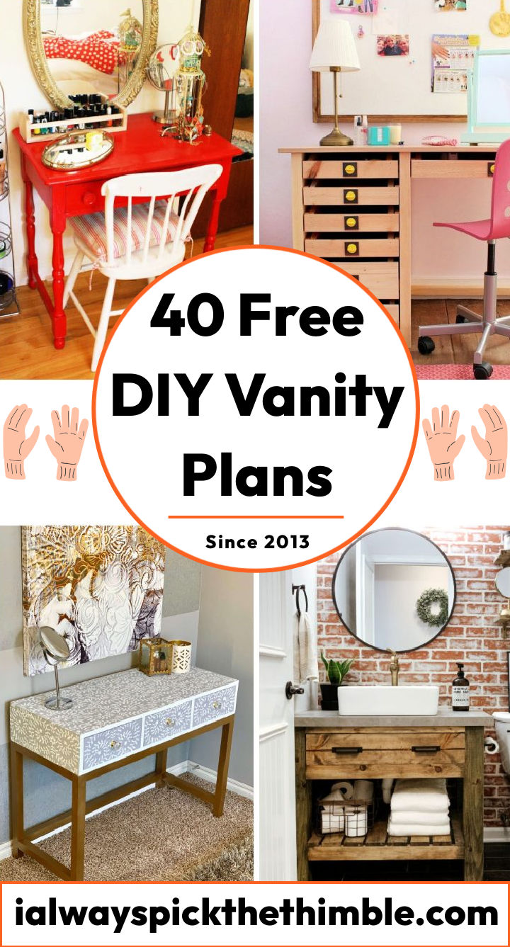 40 Cheap DIY Makeup Vanity Ideas DIY Vanity Table Plans