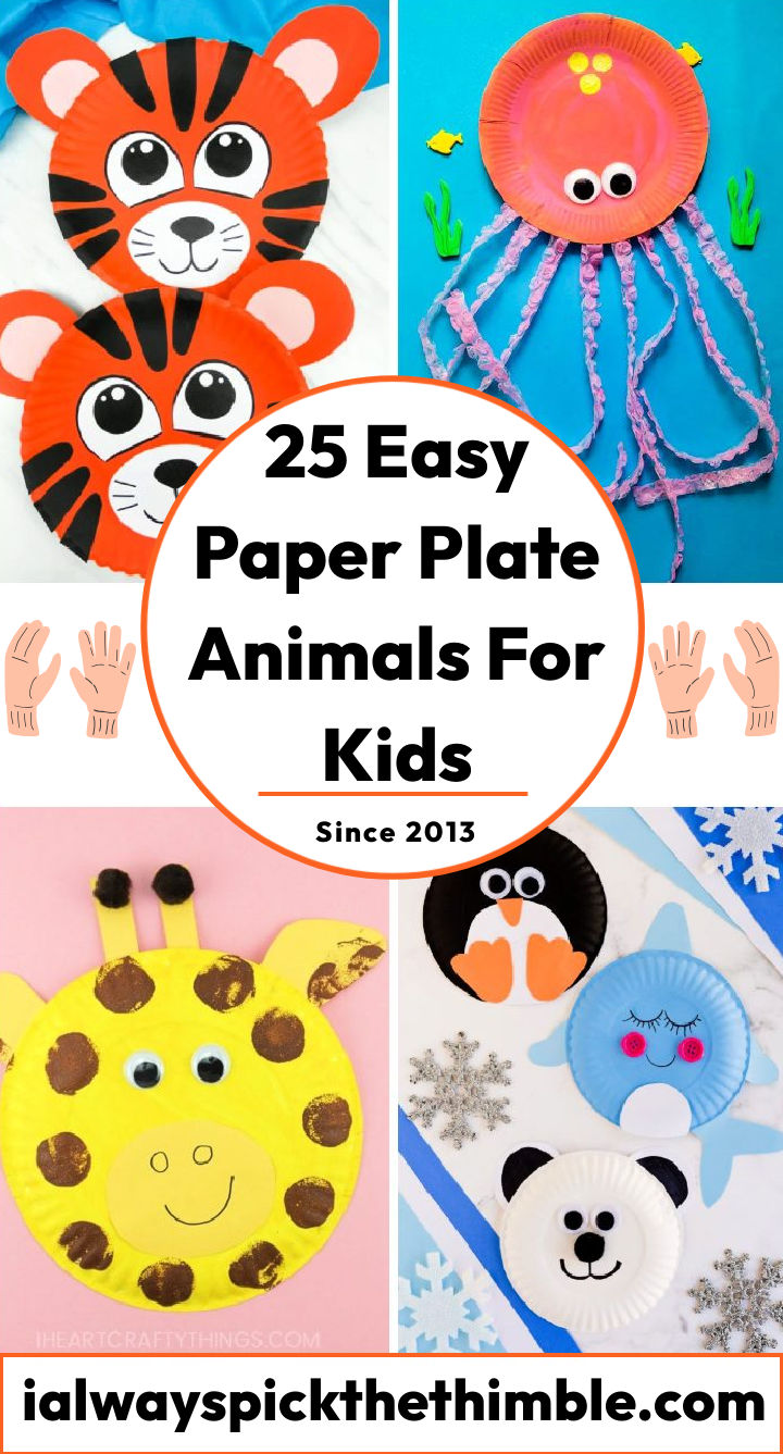 25 Easy Paper Plate Animals Animal Crafts for Kids