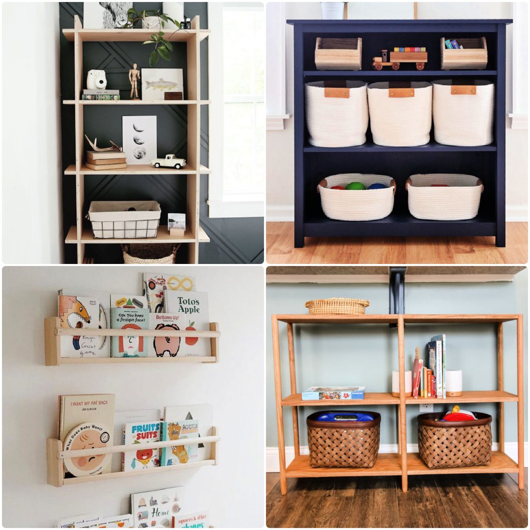 25 Free DIY Plywood Bookshelf Plans {DIY Plywood Shelves}