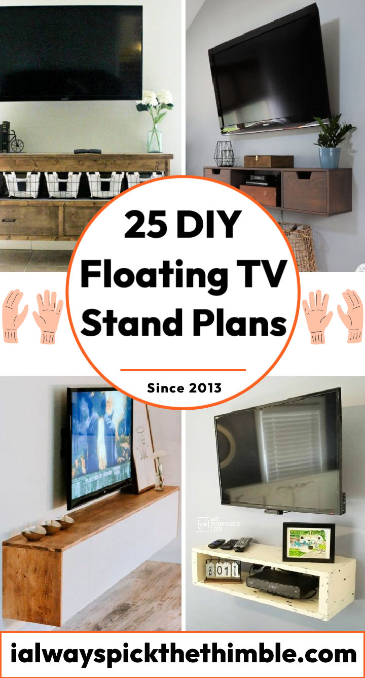 25 DIY Floating TV Stand Plans DIY Entertainment Center